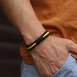 Novidade pulseira de corda milan grau a para homens fivela magnética destacável esportes ao ar livre acampamento braslet acessórios casuais pulseria