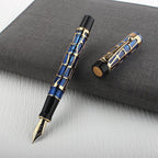 5 cores de luxo qualidade jinhao 100 resina galvanoplastia oco material escolar estudante escritório estacionário m nib caneta nova