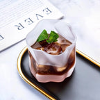 Japonês edo designer amassado papel forma irregular cristal facetado der whiskybecher uísque rocha vidro arte copo de vinho