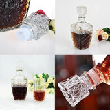 800ml opcional vidro de cristal uísque licor garrafa de vinho vidro decantador de licor