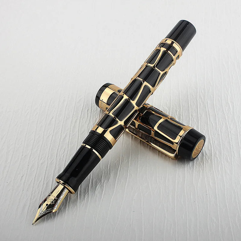 Caneta-tinteiro Jinhao Luxo 18KGP Dourado
