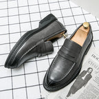 Sapatos de negócios de prata premium dos homens oxford sapatos de couro marca mocassins deslizamento em sapatos de casamento de alta qualidade sola macia sapatos vestido