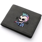 Masculino retro casual mini carteira curta titular do cartão estudante na moda impressão carteira design elegante e peculiar