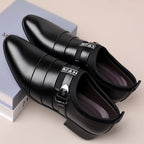 Terno formal masculino deslizamento em mocassins, Sapatos de trabalho de escritório, Sapatos de vestido masculino, Terno elegante, Casamento, Escritório