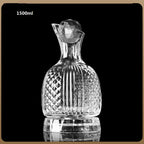 Decantador rotativo de cristal de ouro, copo de vinho luxuoso leve high-end, Gyro Decanter, 1500ml
