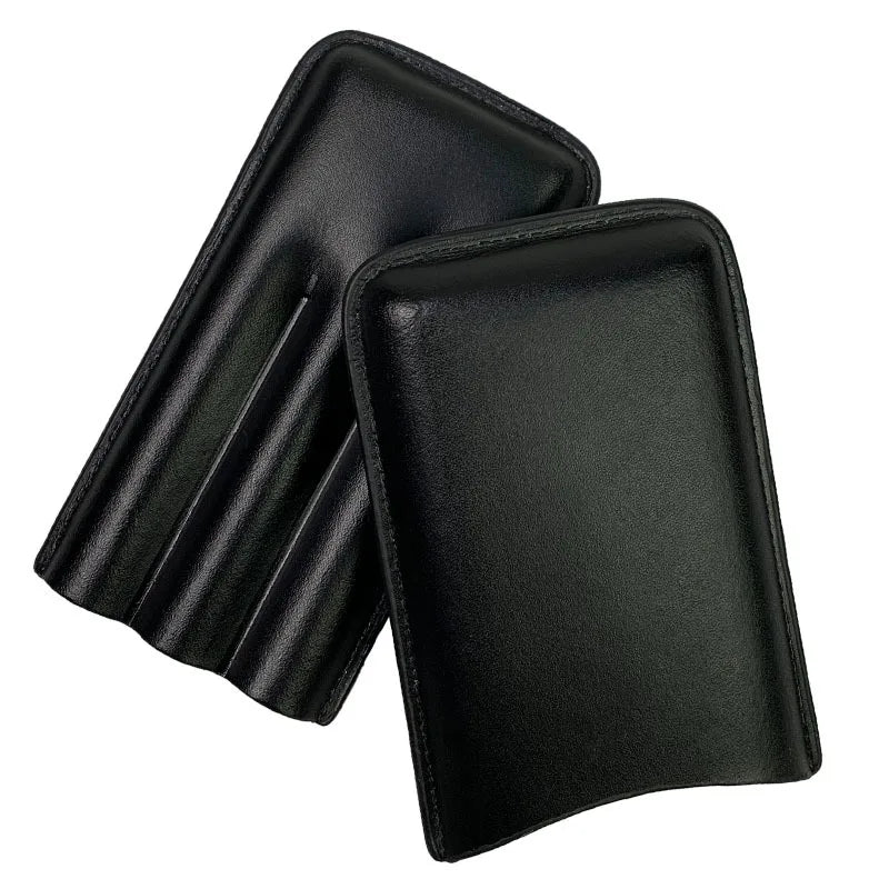 Portátil cedro 3 pçs charuto umidificador caixa de viagem couro charuto caso caixa armazenamento umidificador para sigar homem presente aniversário