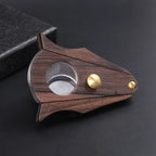 Faca de charuto de sândalo com bordas duplas e tesoura de charuto em forma de morcego personalizada acessórios ferramenta portátil