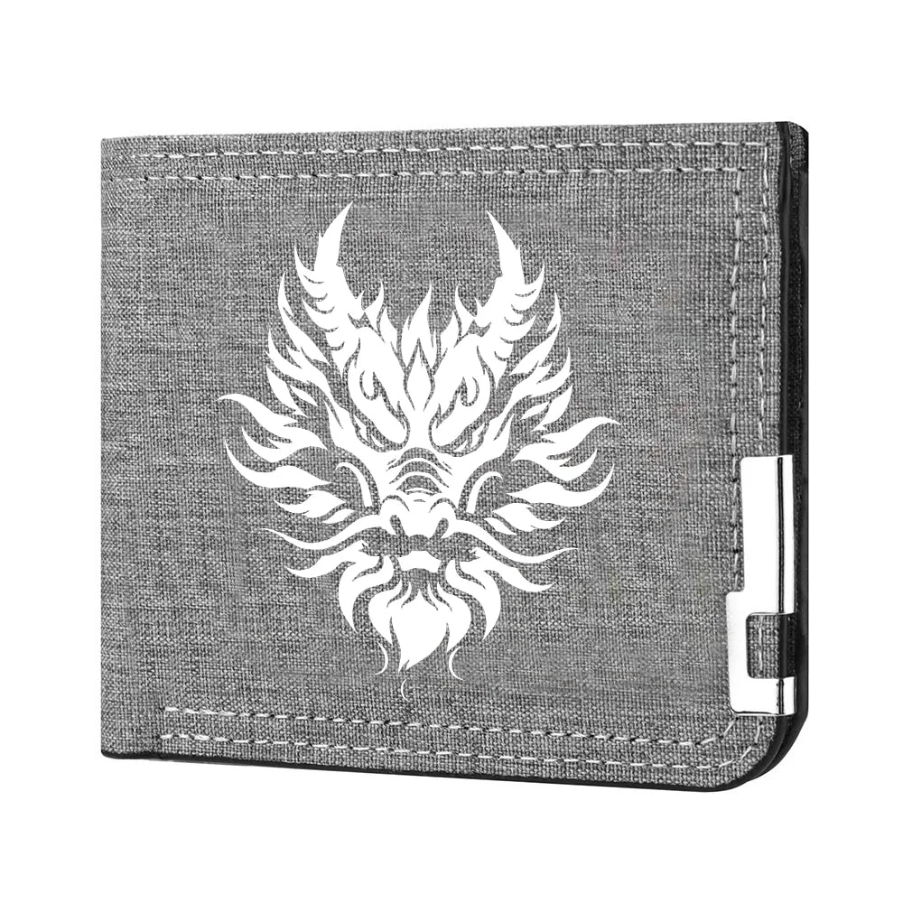 Carteira masculina de alta qualidade designer novo botão de zíper multi-slot estudante na moda personalidade carteira