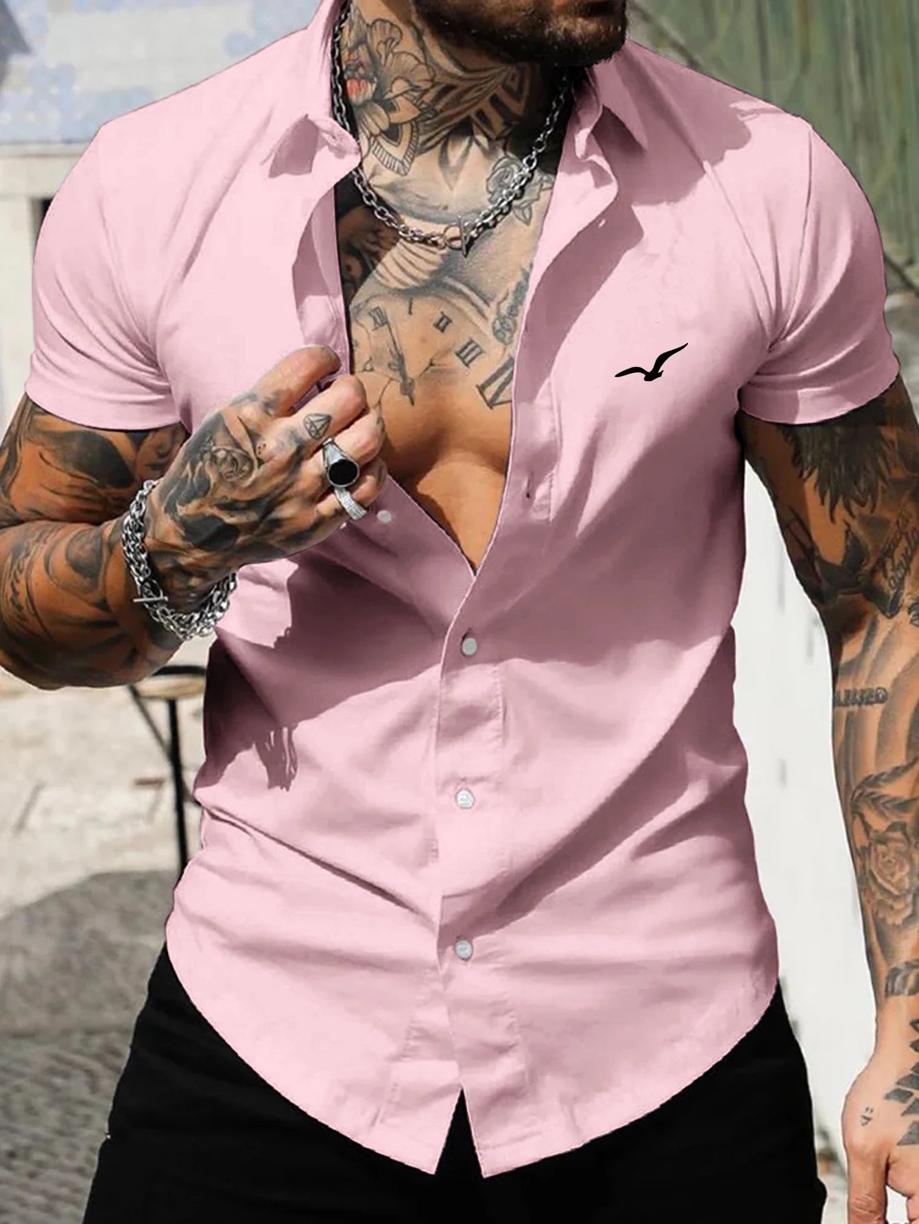 Camisa de manga curta masculina muscular camisa de fitness verão esportes masculinos elástico respirável magro mostrar muscular camisa de manga curta