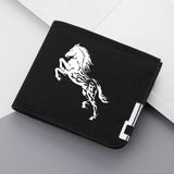 Carteira curta masculina casual de lona dobrável dupla com vários compartimentos para cartões de crédito e identidades