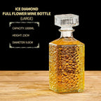 Dispensador de decantador quadrado de alta qualidade, 800-1000ml, garrafa de vidro de cristal, vinho com tampa de parafuso, aerador, espelho, jarro, presente, decoração de bar