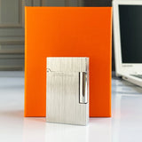 Mechero retro con som brilhante, carcasa de latón, enc endedor ein prueba de vento, regalo para hombre, novo