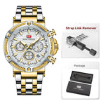 Mini foco analógico vestido de quartzo relógio masculino prata azul pulseira de aço inoxidável cronógrafo relógio de pulso luminoso com data 24 horas 0470