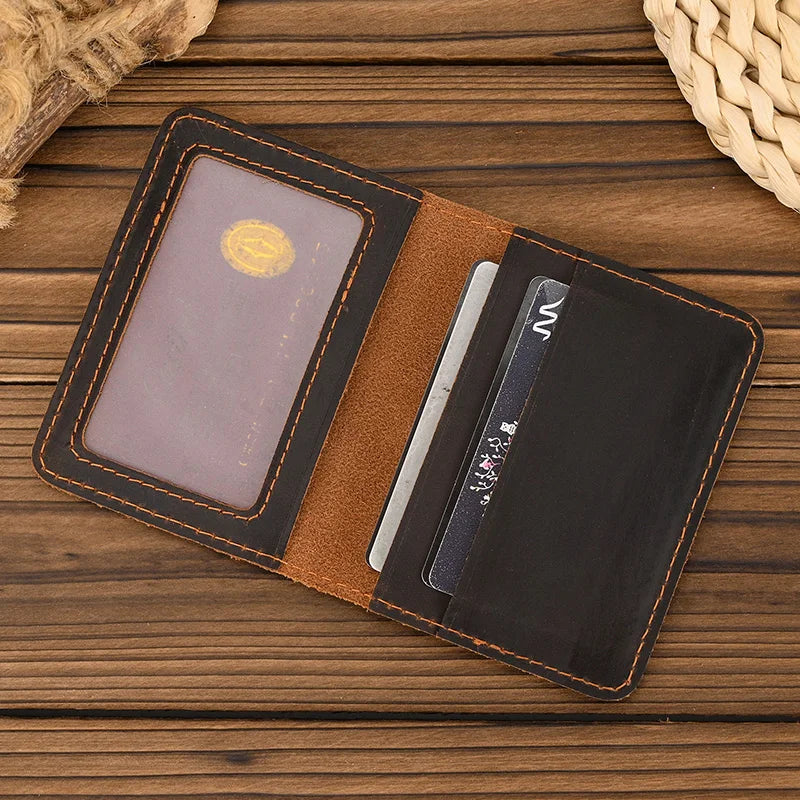 Luufan couro genuíno titular do cartão bolsa de couro real rfid caso de cartão embreagem carteiras slots para homens mulheres mini fino curto bolsa
