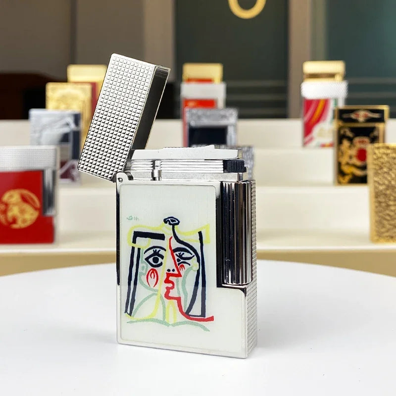Encendedor de Gas Vintage para Homens e Mulheres, Carcasa de Cigar de Viento, Alta Qualidade, Novo