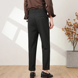 Nápoles 2025 novos homens terno calças moda listra fino ajuste negócios escritório social casamento calças de alta qualidade masculino calças casuais