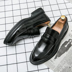 Sapatos de negócios de prata premium dos homens oxford sapatos de couro marca mocassins deslizamento em sapatos de casamento de alta qualidade sola macia sapatos vestido