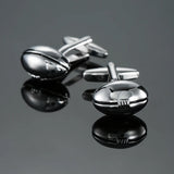 Camisa francesa Abotoaduras Material De Cobre, Abotoaduras De Rugby Estilo Clássico Masculino, Acessórios de Moda, Atacado