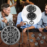 Steampunk Roda Dice Cover Design, Retro Cinza Steampunk Gear, Pingente Relógio de Bolso Caso, Acessório Relógio, Arte Presentes Colecionáveis, 38cm