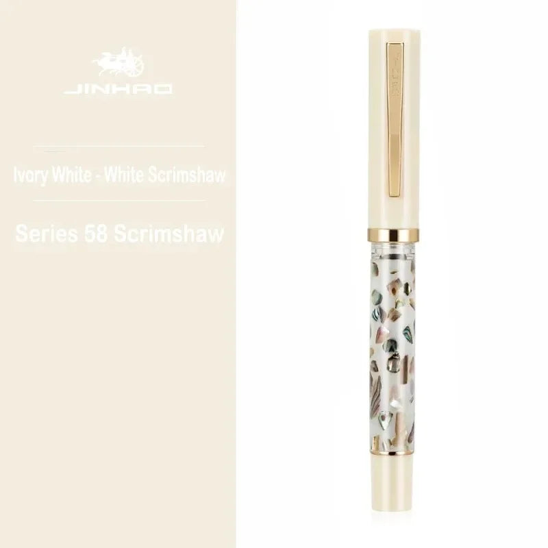 Caneta Tinteiro Jinhao 58 Mãe de Pérola