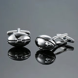 Camisa francesa Abotoaduras Material De Cobre, Abotoaduras De Rugby Estilo Clássico Masculino, Acessórios de Moda, Atacado