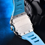 2023 pagani design novo 40mm em forma de balde oco lazer moda masculina relógio de quartzo vidro safira relógio de quartzo