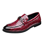 WAERTA-Sapatos De Couro De Luxo Masculino, Mocassins De Cavalo Branco, Deslizamento Formal, Sapatos De Vestir, Casamento, Escritório, Casual, Sapatos Preguiçosos
