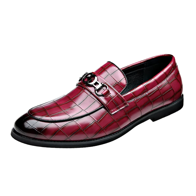WAERTA-Sapatos De Couro De Luxo Masculino, Mocassins De Cavalo Branco, Deslizamento Formal, Sapatos De Vestir, Casamento, Escritório, Casual, Sapatos Preguiçosos