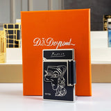 Neues Vintage-Feuerzeug mit hellem Klang, Messingschale, winddichtes Gasfeuerzeug Dokument Zigaretten-Mроnergeschenk