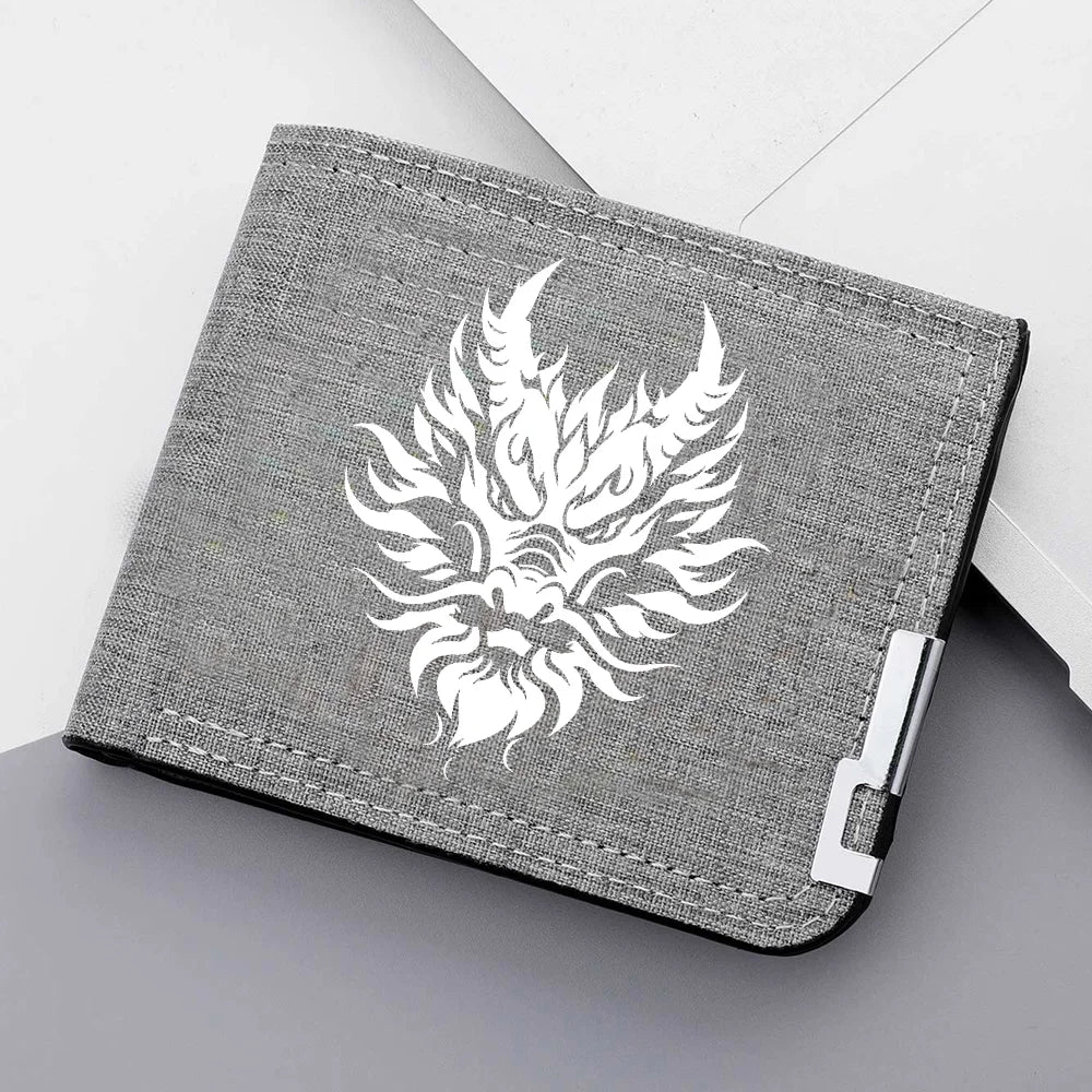 Carteira masculina de alta qualidade designer novo botão de zíper multi-slot estudante na moda personalidade carteira