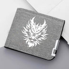 Carteira masculina de alta qualidade designer novo botão de zíper multi-slot estudante na moda personalidade carteira