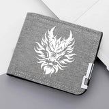 Carteira masculina de alta qualidade designer novo botão de zíper multi-slot estudante na moda personalidade carteira