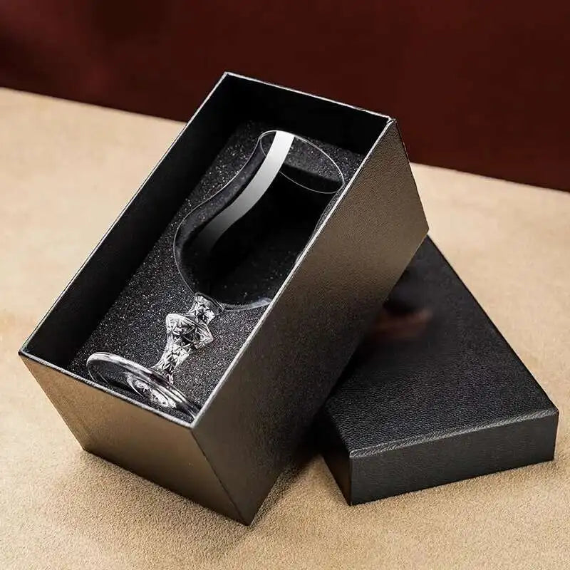 Copos de cristal de uísque macallan com caixa de presente rei exclusivo copo de degustação de vinho luxo esculpido chivas uísque brandy taça snifter