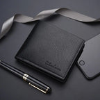 Homens Bolsa Curta Lychee Imprimir Inglês Casual Estilo Zipper Credit Card Wallet