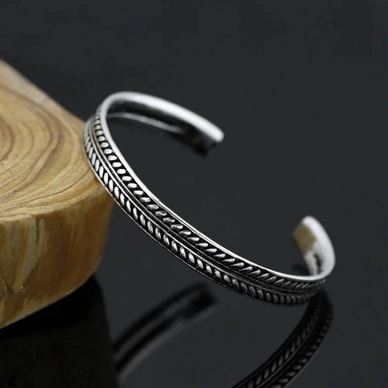 Vintage goth dragão cabeça aberta pulseira viking pulseira para homens mulheres pulseira manguito pulseiras casal jóias novos presentes de aniversário