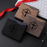 Carteira curta retrô elegante para homens com design de couro PU personalizado porta-dinheiro compacto