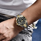 Pagani design novo PD-1662 relógio mecânico masculino superior vidro de safira gmt relógio 100m à prova dwaterproof água relógio mecânico automático masculino