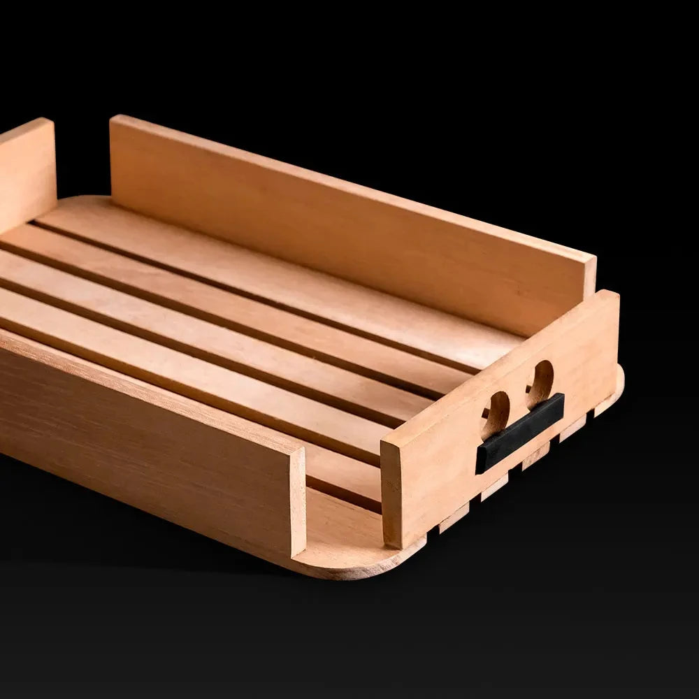 Humidor de charutos caixa de madeira de cedro selado transparente dupla camada hidratante higrômetro multifuncional caso grande capacidade 100 peças