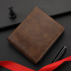 Moda masculina retro negócios carteira curta multi slot para cartão horizontal macio couro do plutônio carteira masculina