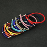 Noter nova pulseira de corda da sorte unissex fecho de aço inoxidável pulseira ajustável amizade jóias acessórios presente para os amantes