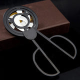 Amante da chama cuba cortador de charuto guilhotina perfurador tesoura faca aço inoxidável 3 lâminas afiadas acessórios corte banhado a ouro