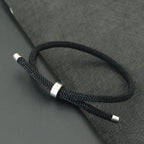 Noter nova pulseira de corda da sorte unissex fecho de aço inoxidável pulseira ajustável amizade jóias acessórios presente para os amantes