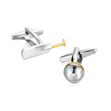 Abotoaduras de camisa francesa masculina Material de Cobre, Esportes, Hóquei no Gelo, Moda, Roupas De Casamento, Acessórios, Atacado