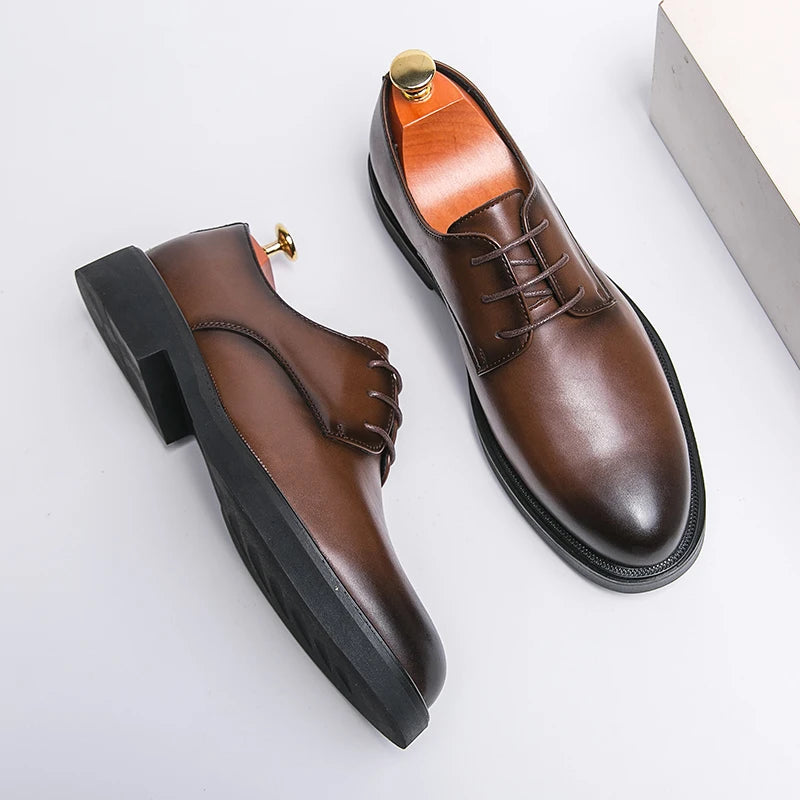Primavera outono sola macia confortável sapatos casuais masculinos caminhadas ao ar livre sapatos de viagem high end alta qualidade terno masculino sapatos
