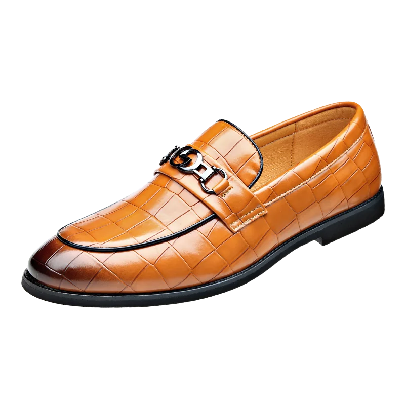 WAERTA-Sapatos De Couro De Luxo Masculino, Mocassins De Cavalo Branco, Deslizamento Formal, Sapatos De Vestir, Casamento, Escritório, Casual, Sapatos Preguiçosos