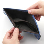 Design personalizado masculino ultra-fino zíper fivela lona titular do cartão de crédito multifuncional carteira juvenil