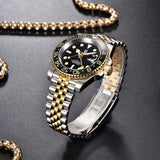 Pagani design novo PD-1662 relógio mecânico masculino superior vidro de safira gmt relógio 100m à prova dwaterproof água relógio mecânico automático masculino