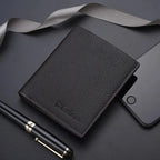 Homens Bolsa Curta Lychee Imprimir Inglês Casual Estilo Zipper Credit Card Wallet