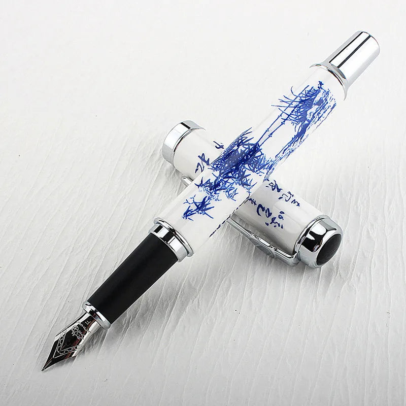 Jinhao 950 estilo simples caligrafia cerâmica caneta fonte extra fina 0.38mm/f 0.5mm nib material escolar de escritório papelaria