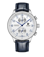 Novo design pagani moda masculina relógio casual à prova dwaterproof água 100m luxo couro esportes quartzo cronógrafo vk61relogio masculino